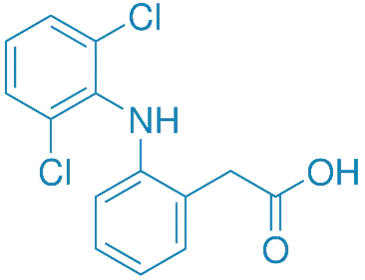 Chemical Structure of Diclofenac