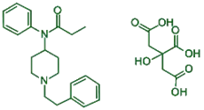 Chemical Structure of Fentanyl Citrate 
