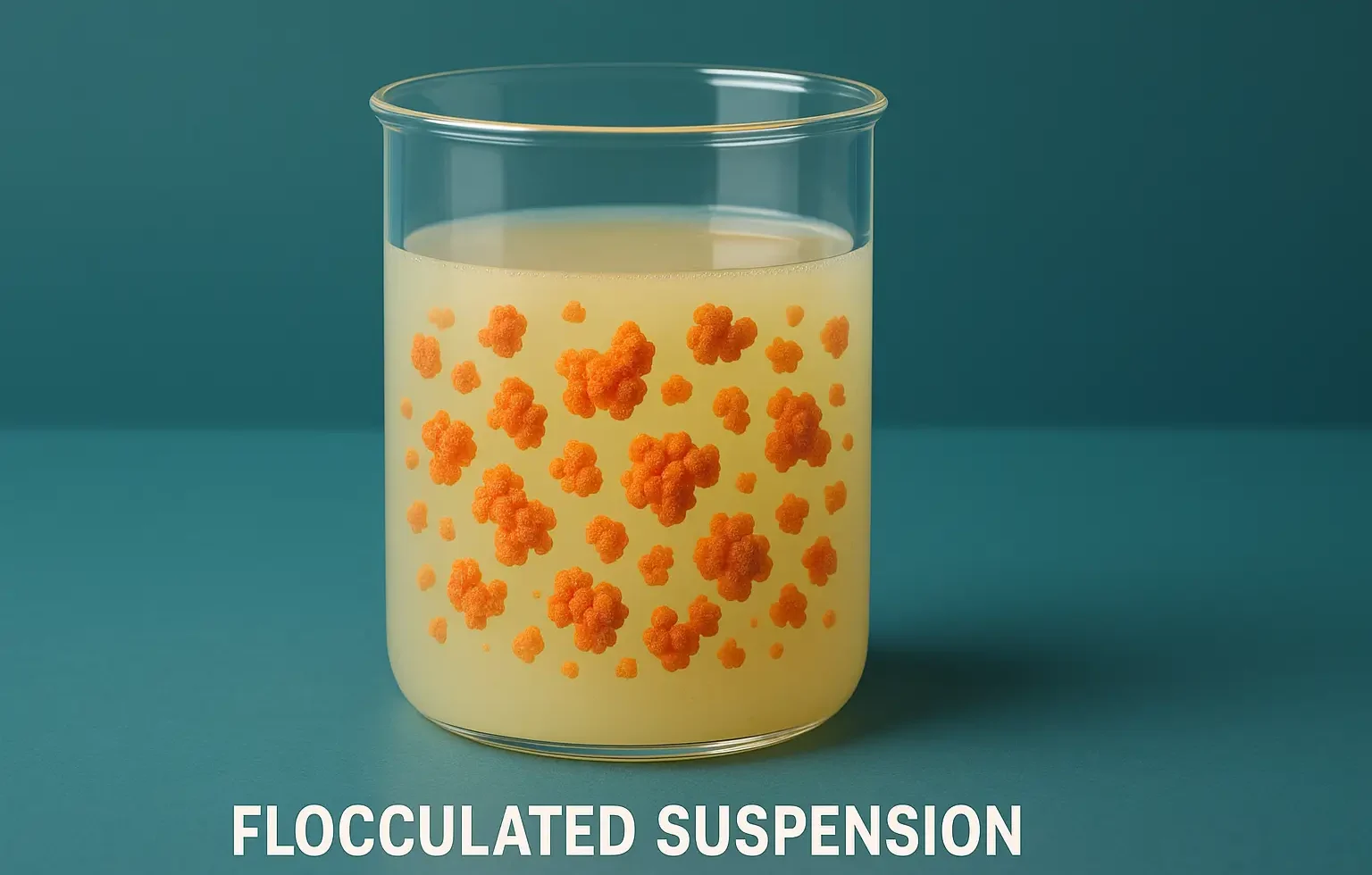 Flocculated suspension