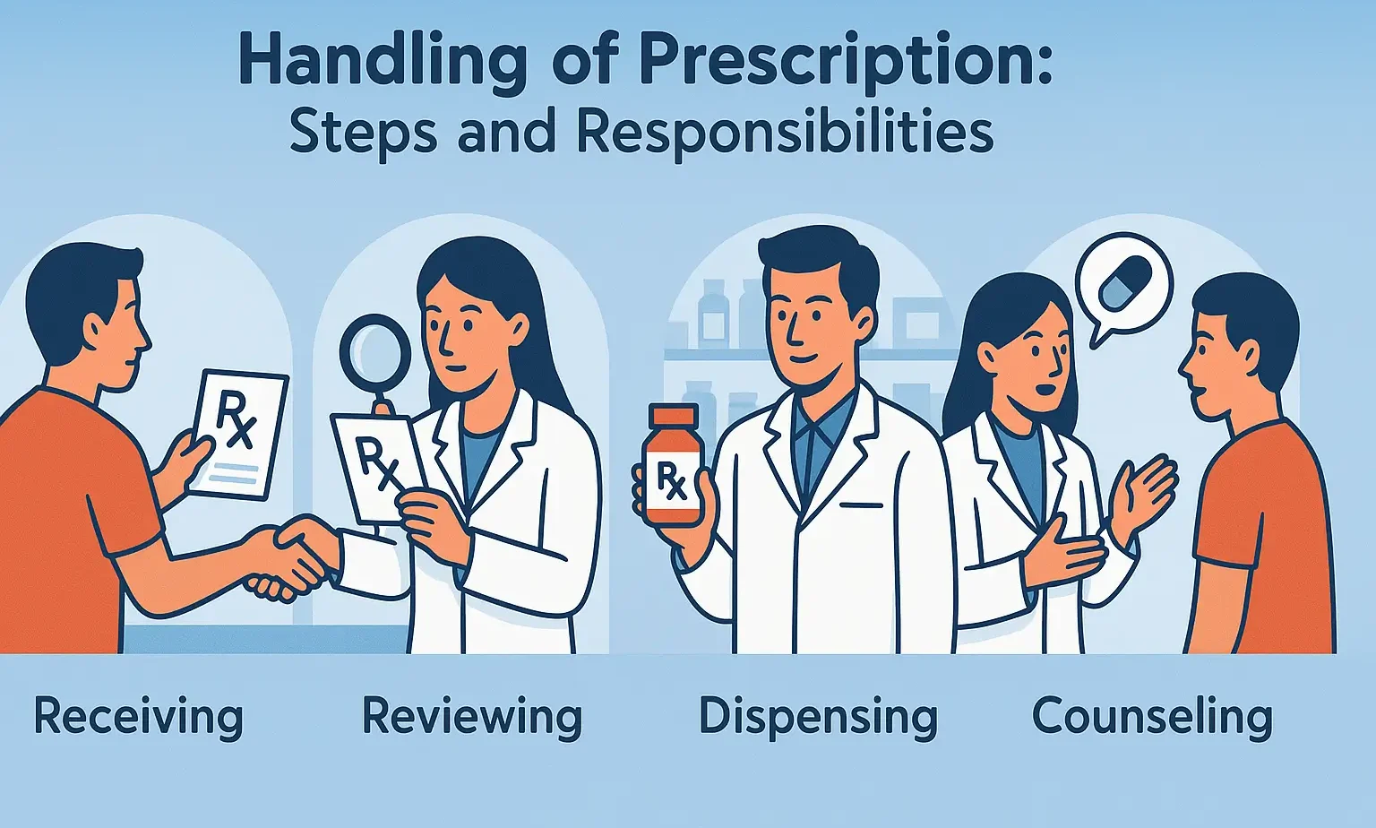 Handling of Prescription Steps and Responsibilities