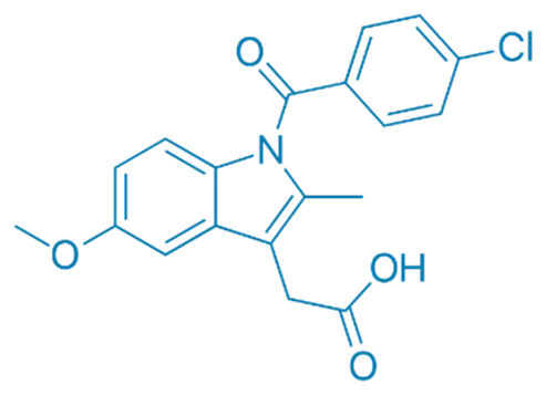 Chemical Structure of Indomethacin
