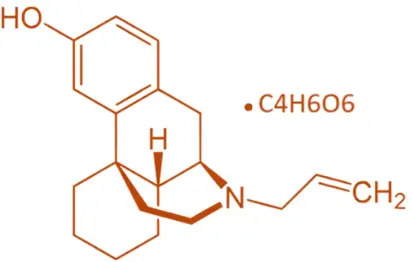 Chemical Structure of Levallorphan Tartrate