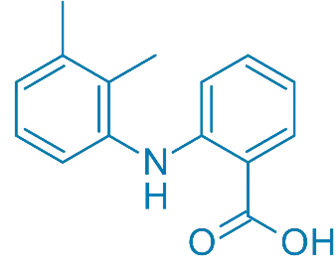 Chemical Structure of Mefenamic Acid