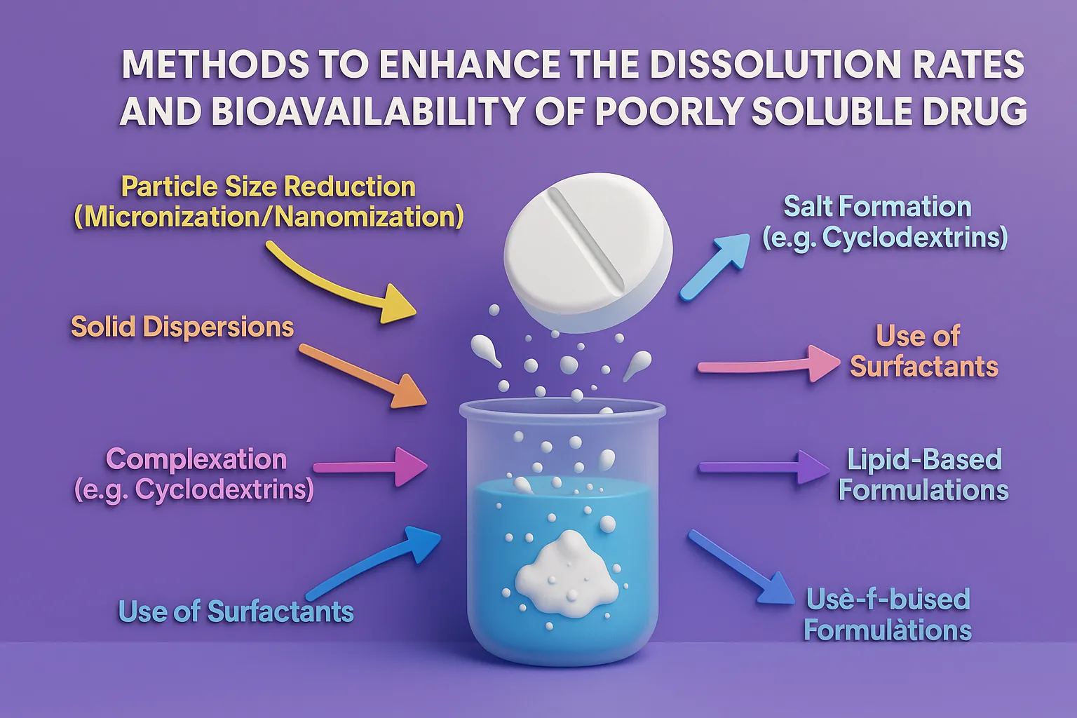 Methods to Enhance the Dissolution Rates and Bioavailability of Poorly Soluble Drugs