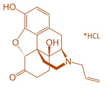 Chemical Structure of Naloxone Hydrochloride