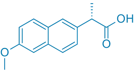 Chemical Structure of Naproxen