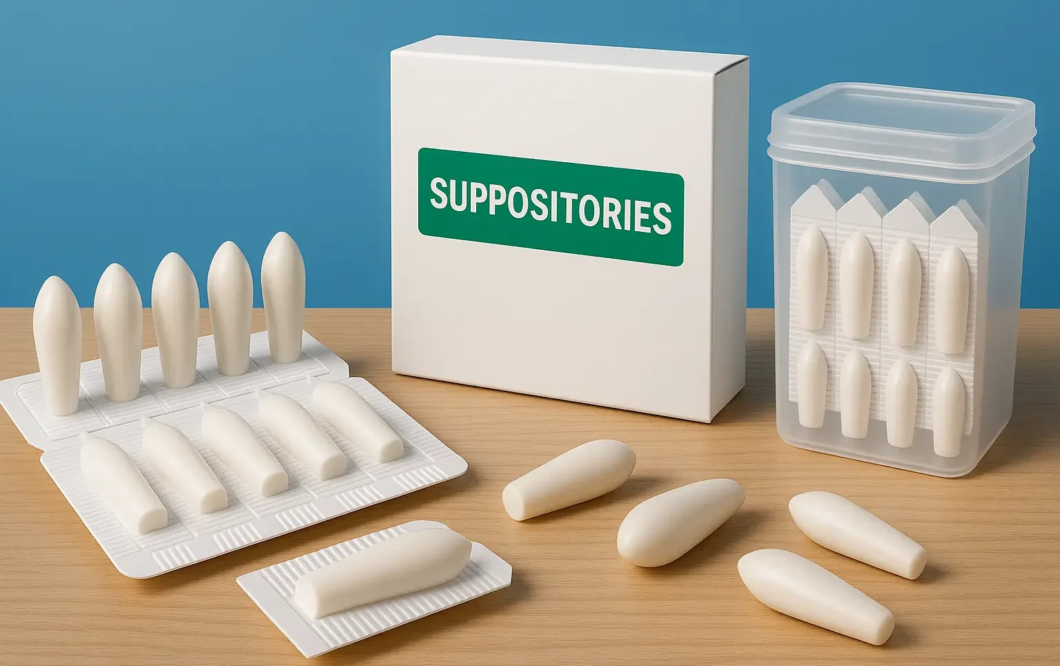 Packaging and storage of suppositories