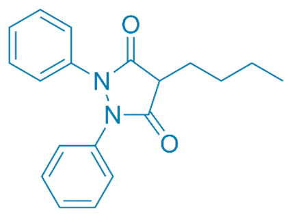 Chemical Structure of Phenylbutazone
