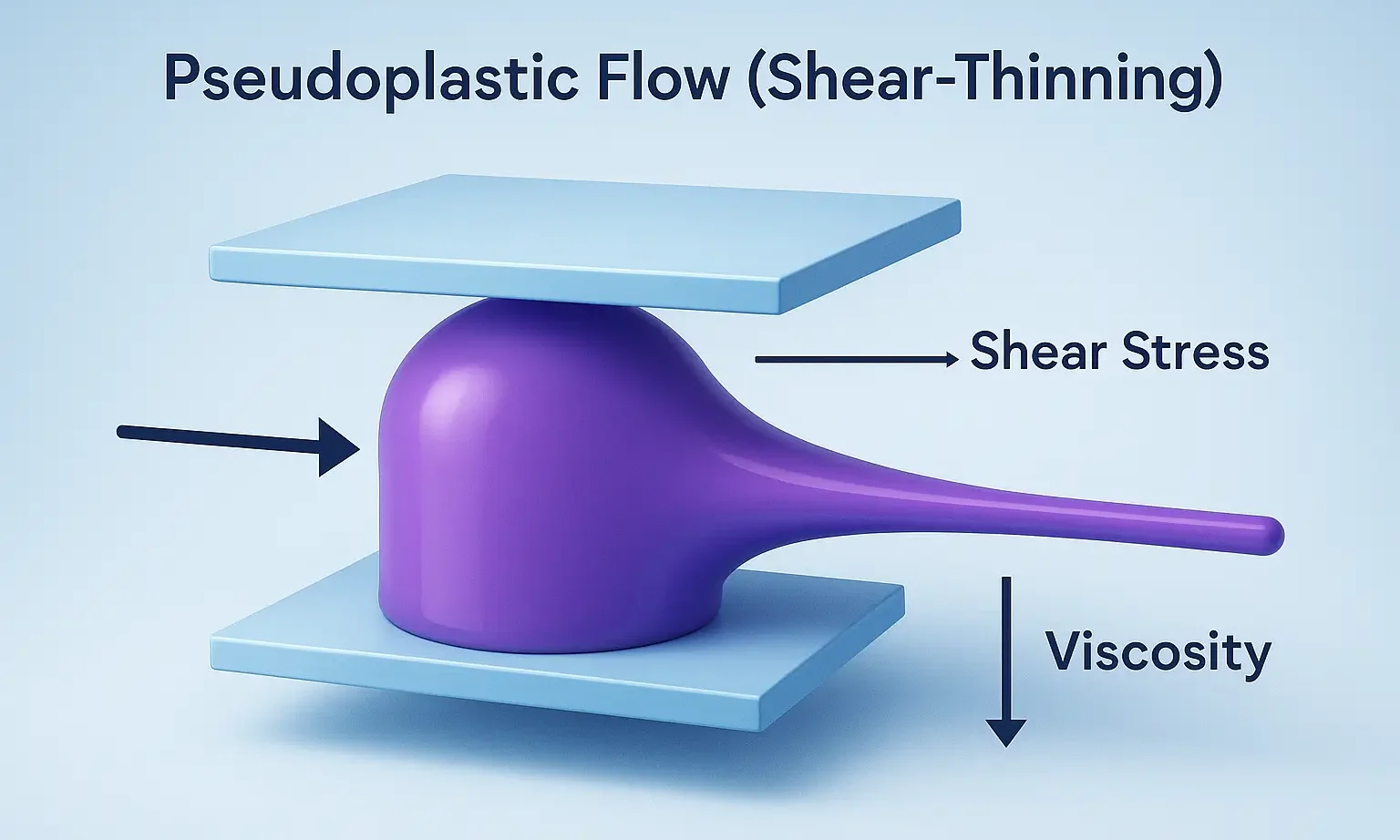 Pseudoplastic Flow (Shear-Thinning)