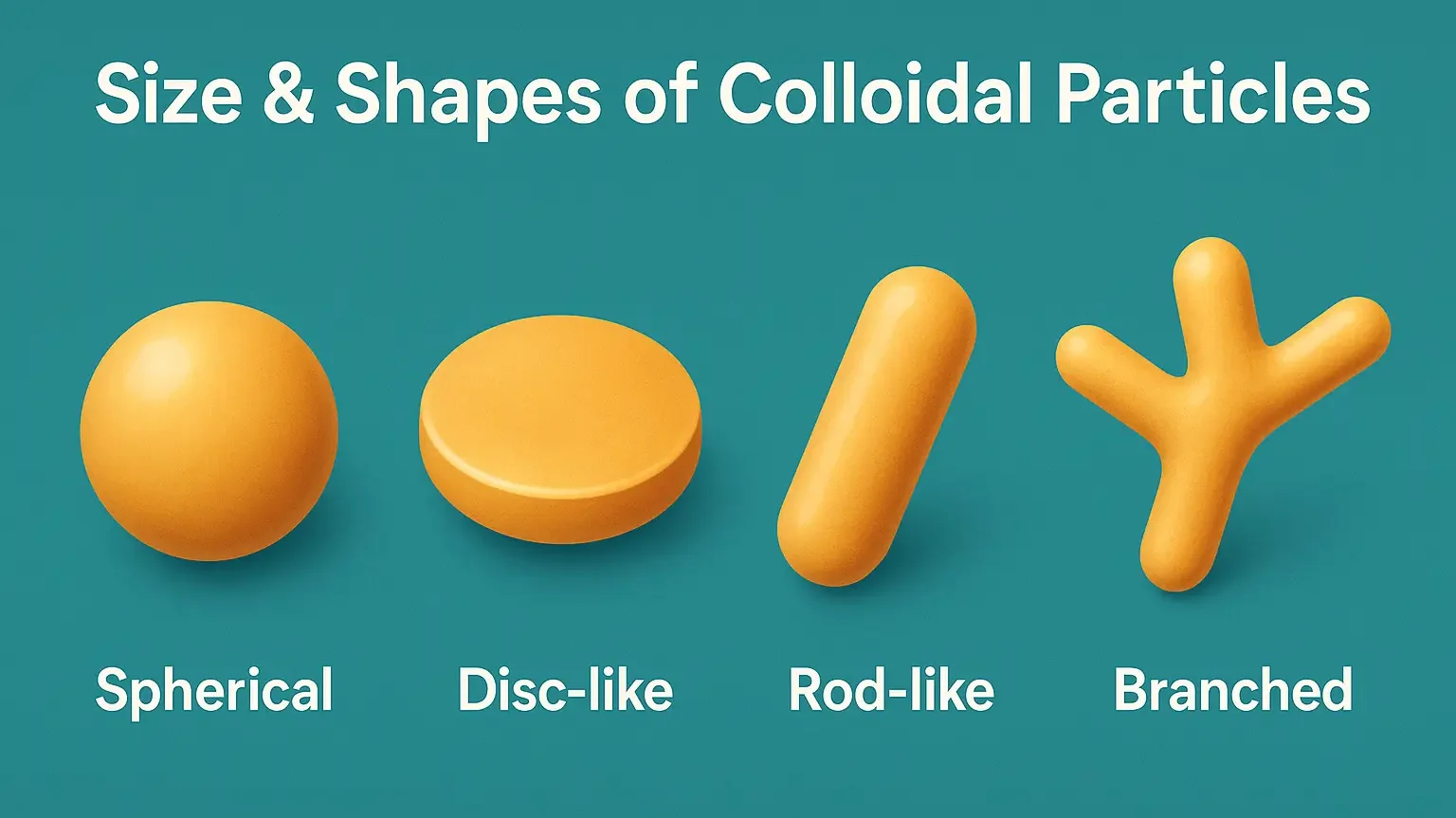 Size & Shapes of Colloidal Particles