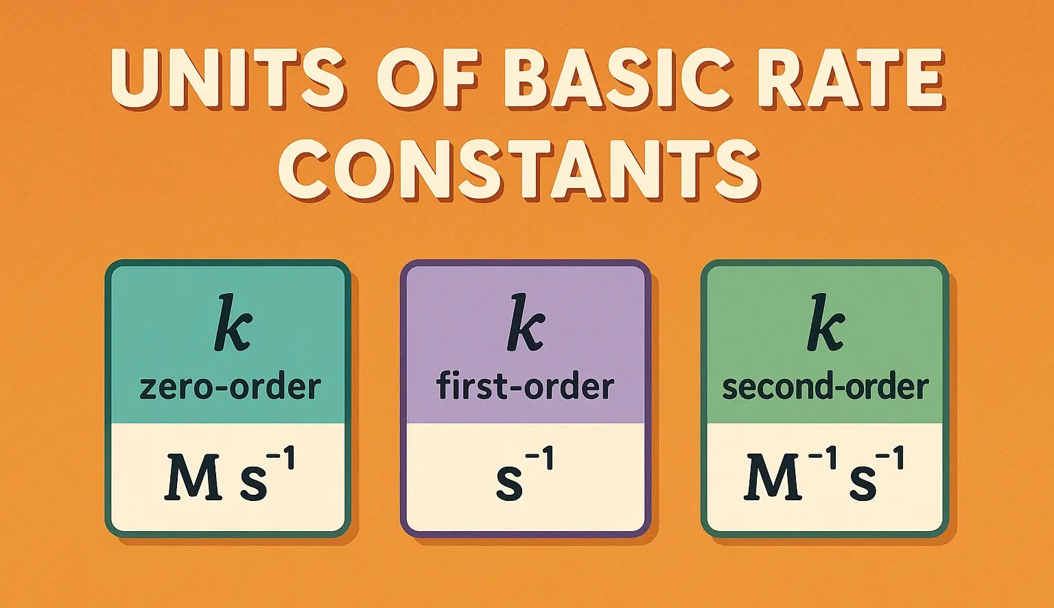 Units of Basic Rate Constants