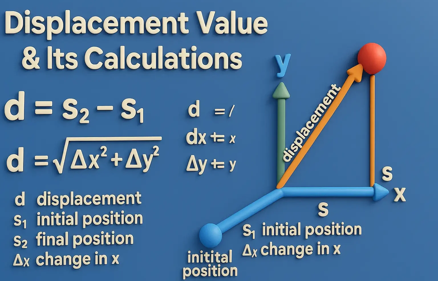 Displacement value & its calculations