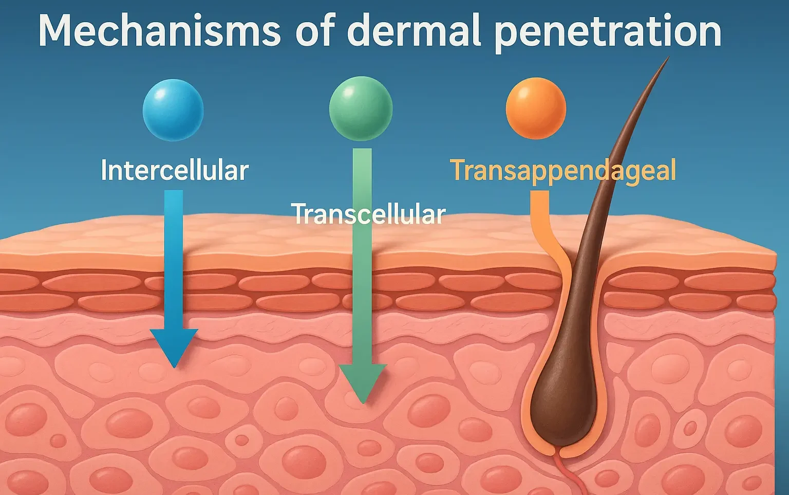 Mechanisms of dermal penetration