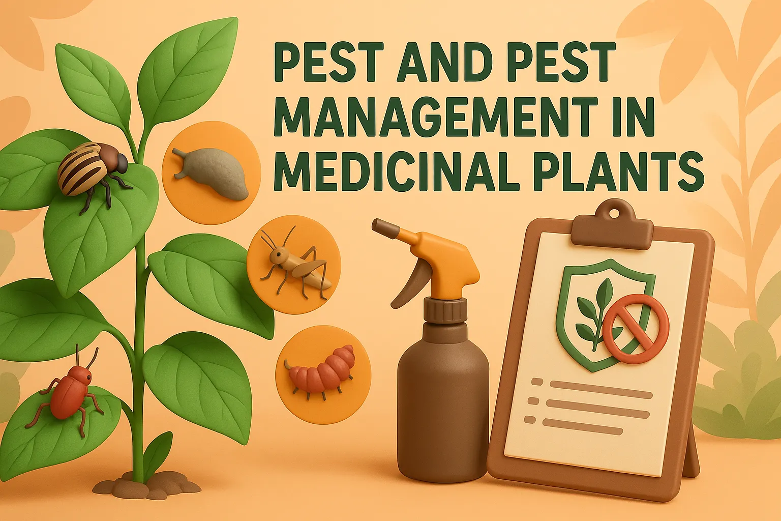 Pest and Pest management in medicinal plants
